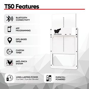Automatická dvířka kurníku RUN-CHICKEN T50 – šedá