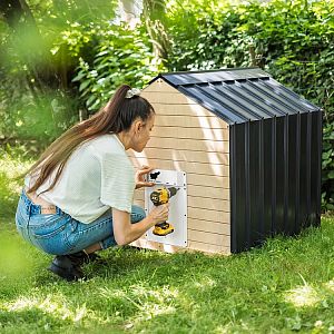 Automatická dvířka kurníku RUN-CHICKEN T50 – šedá