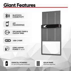 Automatická XXL dvířka kurníku RUN-CHICKEN Giant – šedá