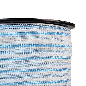 Páska pro elektrický ohradník, šířka 40 mm, bílo-modrá, délka 200 m