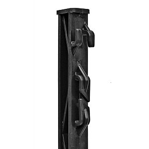 Plastový sloupek pro elektrický ohradník, délka 105 cm, 8 oček, černý