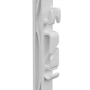 Plastový sloupek pro elektrický ohradník, délka 157 cm, 12 oček, bílá