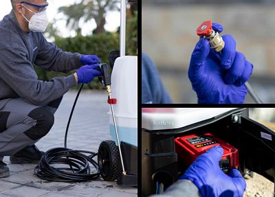 Pojízdný akumulátorový postřikovač Pulmic Industrial 35