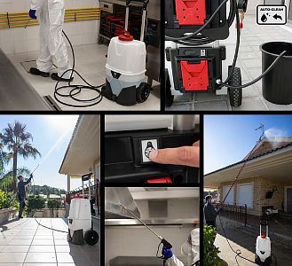 Pojízdný akumulátorový postřikovač Pulmic Industrial 35