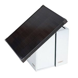 Premium sada solární ohradník - Kompletní bezpečnostní schránka + 1J chytrý zdroj, panel 40 W