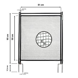 Rozměry branky k nevodivé síti