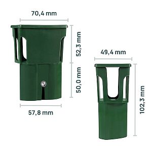 Sada PROFI adaptérů pro nosič pachového ohradníku, bez reflexní pásky, 10 ks