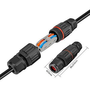 Vodotěsná spojka vysokonapěťového drátu pro vodiče do Ø 2,5 mm