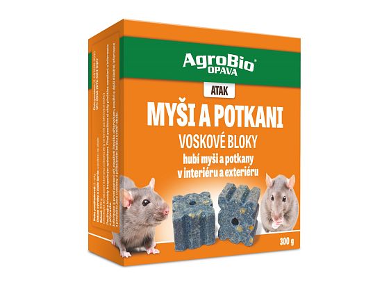 ATAK Myši a potkani - voskové bloky 300g