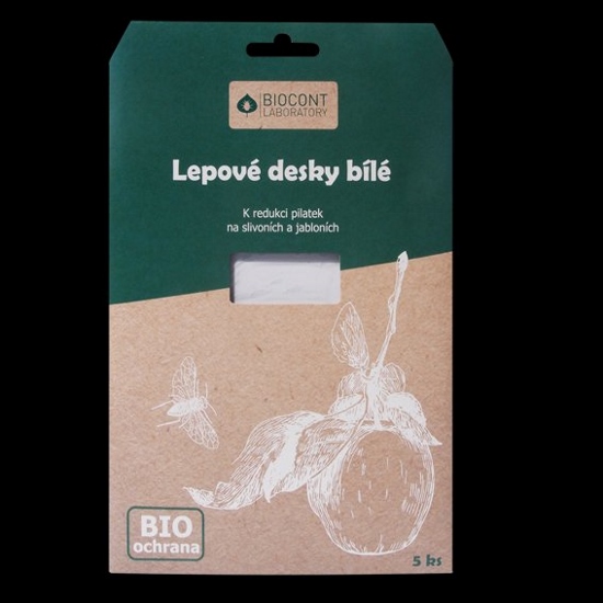 Bílé lepové desky proti pilatkám