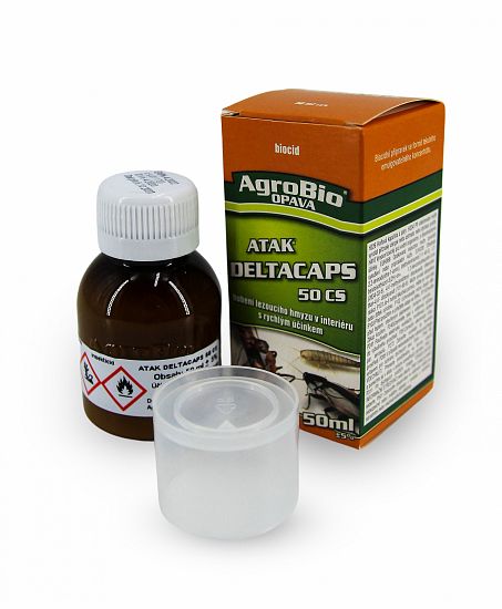 Biocid Atak DeltaCaps 50 CS na hubení hmyzu – 50 ml