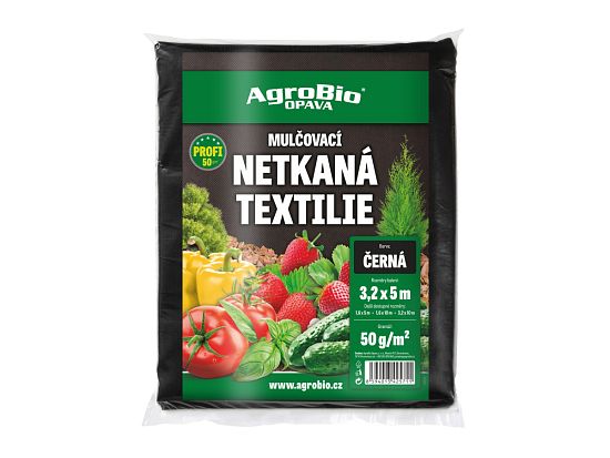 Černá netkaná textilie Basic 50 g/m2 - 3,2x5m