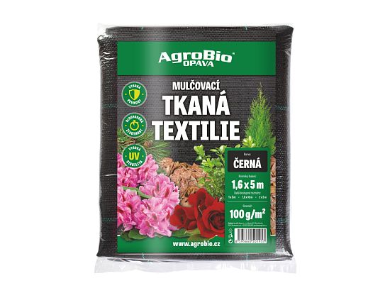 Černá tkaná textilie 100 g/m2 - 1,6x5m