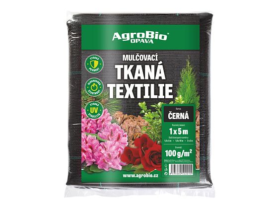Černá tkaná textilie 100 g/m2 - 1x5m