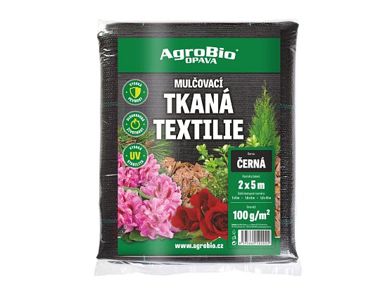 Černá tkaná textilie 100 g/m2 - 2x5m