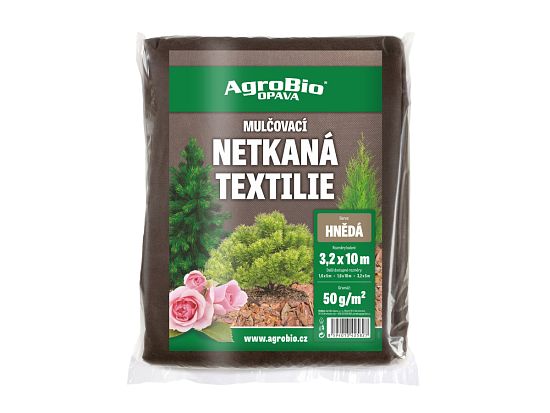 Hnědá netkaná textilie 50 g/m2 - 3,2x10 m