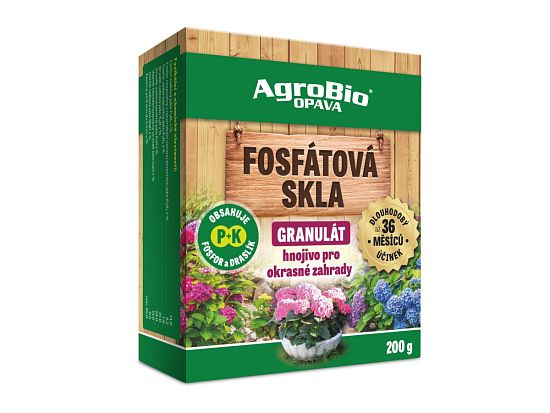 Hnojivo pro okrasné zahrady Fosfátová skla granulát, 200 g