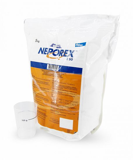 Insekticidní přípravek Neporex 2 SG na larvy much – 5 kg