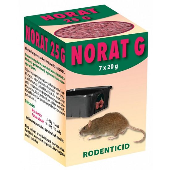 Jed na hlodavce NORAT 25 G - 7x20 g