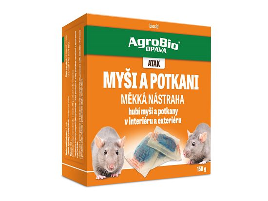 Jed na myši a potkany ATAK Myši a potkani – měkká nástraha 150g