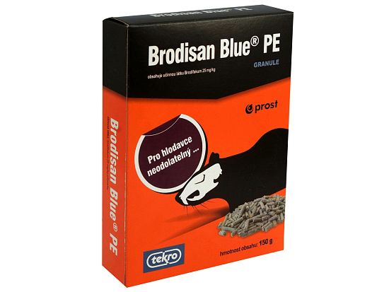 Jed na potkany Brodisan Blue PE – granule 150 g