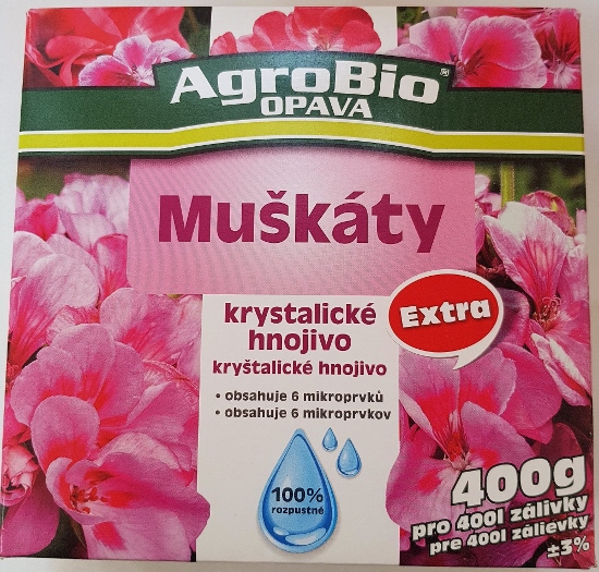 Krystalické hnojivo Extra - Muškáty