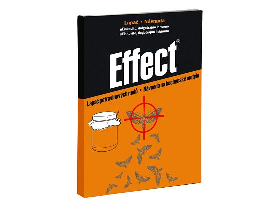 Lepová past na potravinové moly s feromonem v lepidle EFFECT – 1 ks