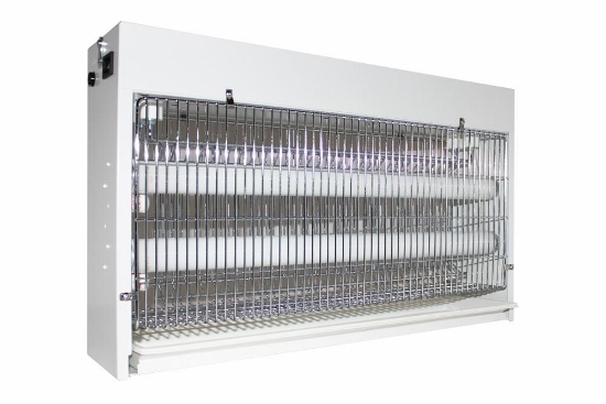 LRBO 40 Světelný elektrický lapač hmyzu ''BEST-PEST'' bílý (100m2) - foliováne zářivky