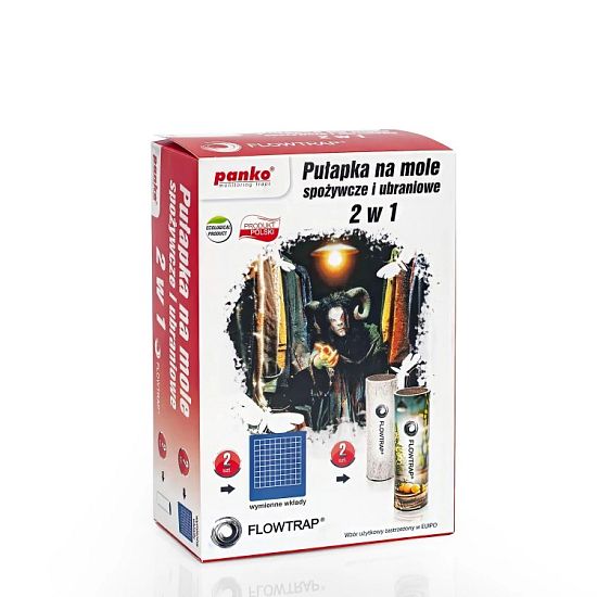 Monitorovací past na potravinové a šatní moly 2v1 FLOWTRAP