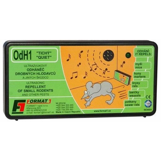 Plašič na myši, odháněč na myši, plašič kun OdH1 tichý + baterie