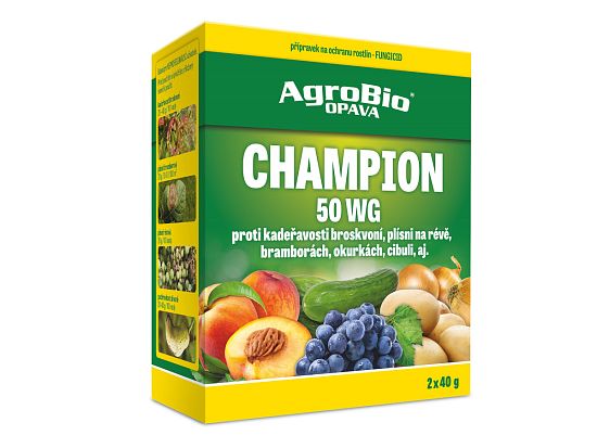 Postřik proti plísním a bakteriím Champion 50 WG 2×40 g