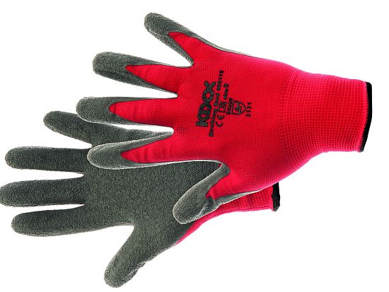 Rukavice ROCKING RED 1 pár velikost 7