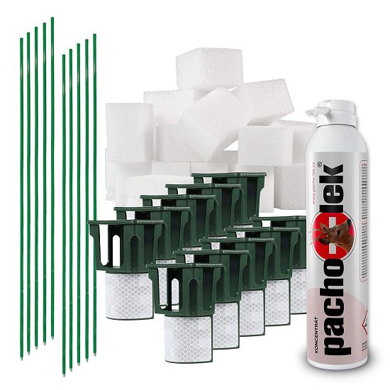 Sada pachový ohradník kolem silnic a dálnic – adaptér s nosičem pachového ohradníku 80 ks + sklolaminátový sloupek 80 ks