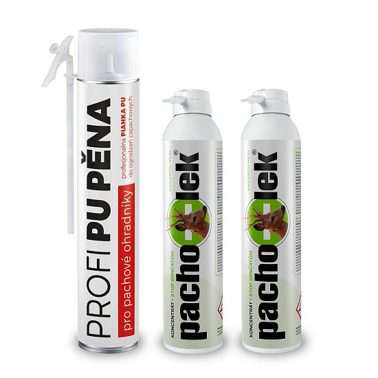 Sada pachový ohradník - na ochranu srnčat před senosečí, 6 km - 1 ks PU pěny + 2 ks koncentrátu