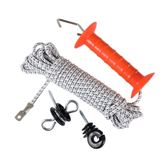 Vchodová brána s gumou pro elektrický ohradník - 10 m