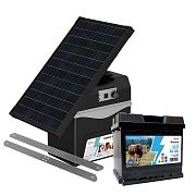 Bateriový zdroj fencee battery DUO BD10 + solární panel 30 W + konzole + baterie 44 Ah