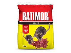 Jed na myši a potkany Ratimor – granule 150 g sáček