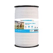 Páska na elektrický ohradník s šířkou 20 mm, bílá, délka 200 m