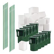 Sada pro pachový ohradník – PROFI držáky s nosiči pachového ohradníku BIO10-PO, sklolaminátové sloupky – 10 ks